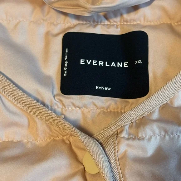 Everlane ReNew Pink Quilted Liner Jacket XXL - Picture 4 of 4
